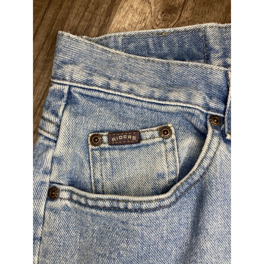 Vintage 90s Riders Womens Jeans 12M 32x30.5 High Rise Mom Straight Y2K Grunge - Picture 7 of 9